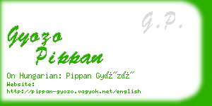 gyozo pippan business card